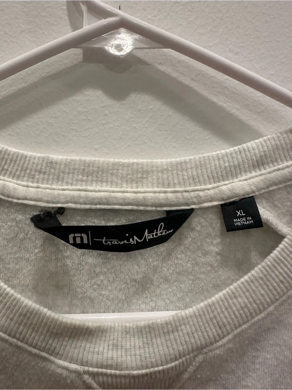 Travis Mathew cloud sweater Heather Grey Crewneck Pullover